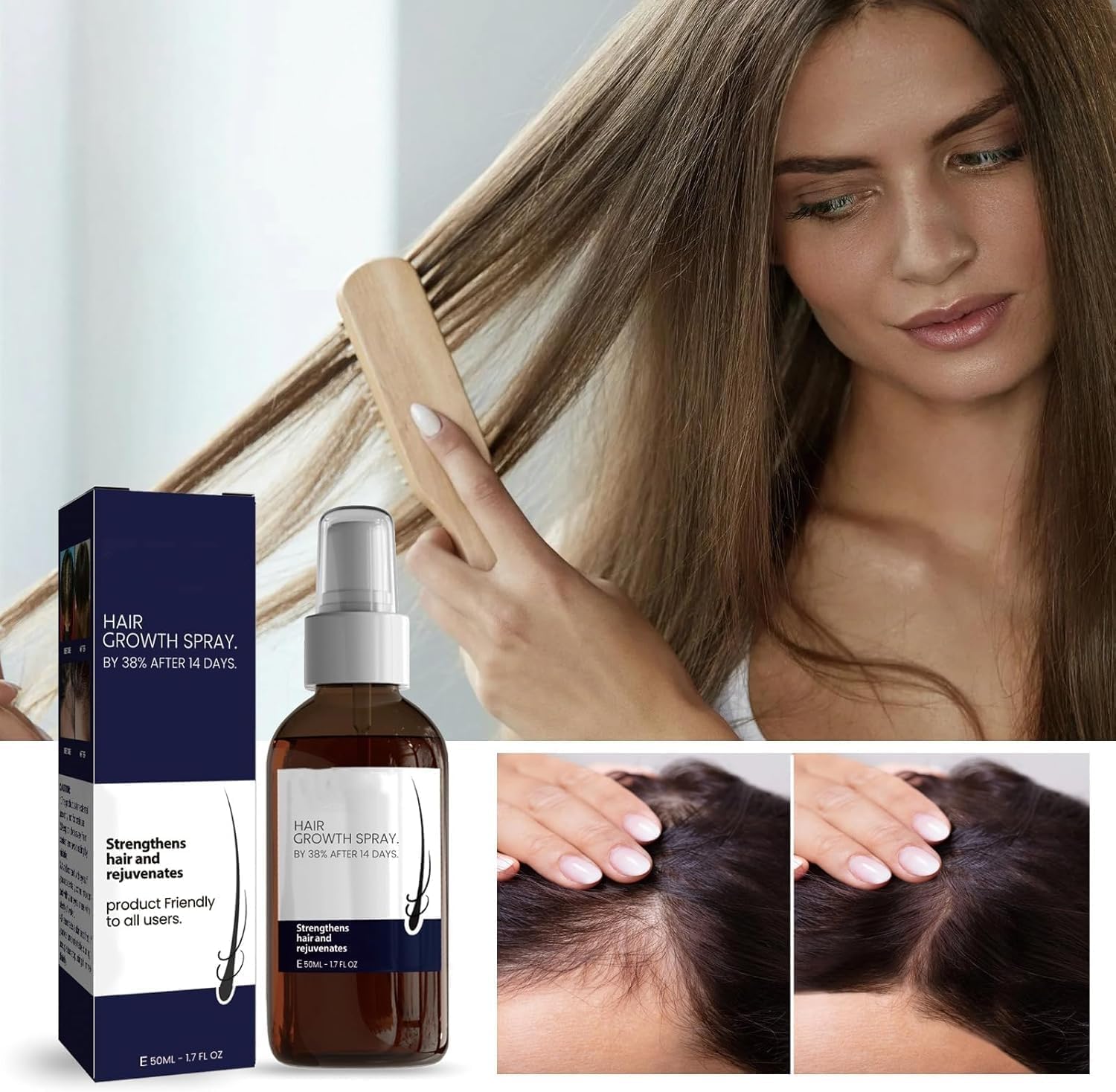 Dawa ya Mafuta ya Kunyunyizia ya Kukuza Nywele