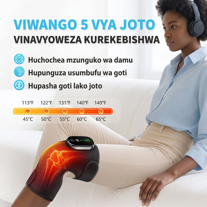 3 kwa 1: Kifaa cha Kufunga na Kusugua Viungo kwa Tiba ya Joto kwa Goti, Kiwiko na Bega